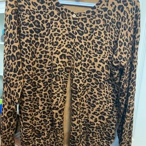 Leopard print cardigan